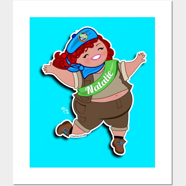 Chub Scout Natalie Wall Art by ChuBee Tees